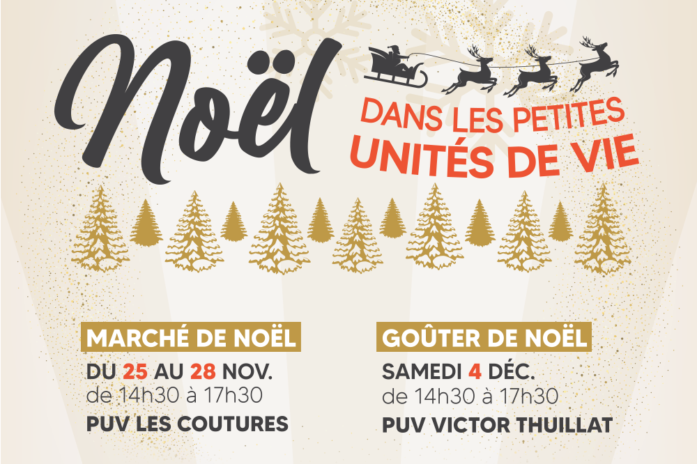Venez fêter Noël dans les Petites Unités de Vie (Limoges) !
